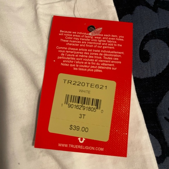 True Religion Girls Glitter Logo Tee NWT - Picture 4 of 5